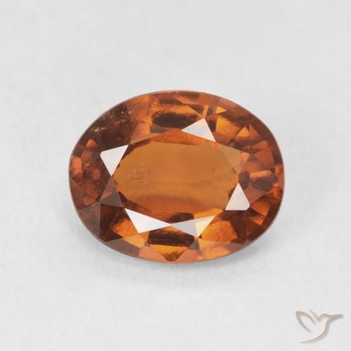 1.83ct Natural Naranja oscuro Granate Hessonita, Ovalada, VS