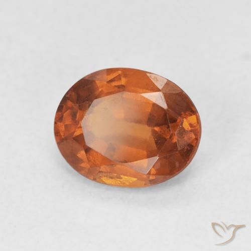granate hessonita Medium Dark-Orange natural de 1.83 ct, Ovalada, VS