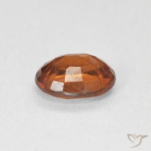 granate hessonita Naranja rojizo natural de 1.41 ct, Ovalada, VS
