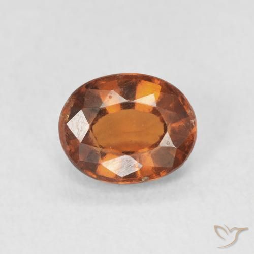 1.23ct Natural Medium Dark-Orange Granate Hessonita, Ovalada, VS