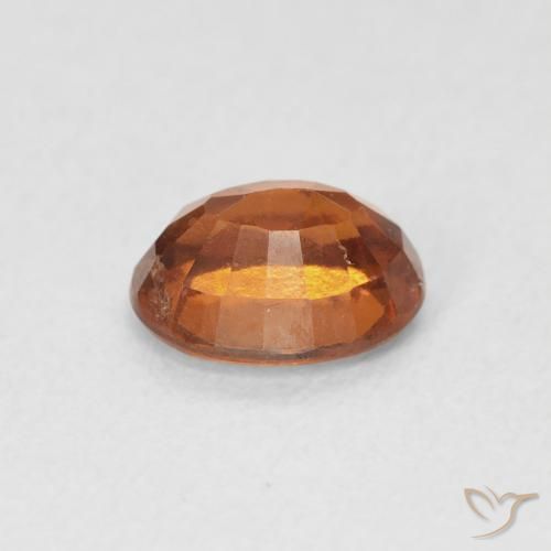 granate hessonita Medium Dark-Orange natural de 1.23 ct, Ovalada, VS