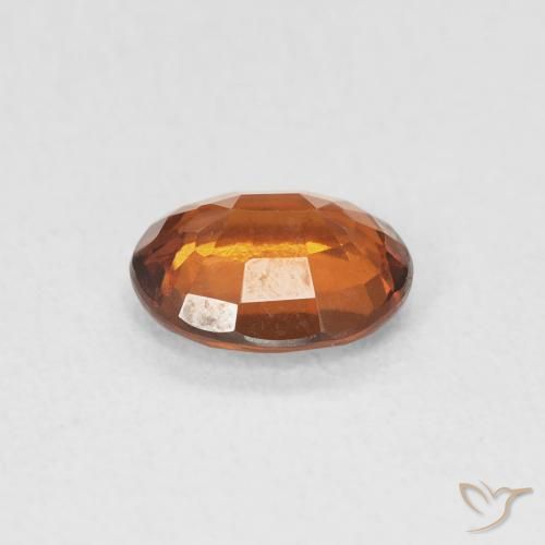 granate hessonita Ámbar naranja natural de 1.21 ct, Ovalada, VS