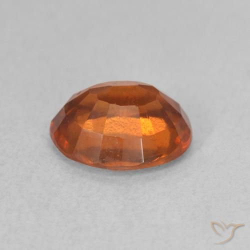 granate hessonita Naranja rojizo natural de 1.52 ct, Ovalada, VS-SI