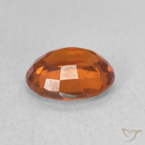 granate hessonita Ámbar naranja natural de 1.39 ct, Ovalada, VS-SI