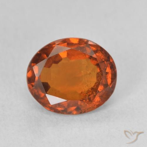 1.82ct Natural Naranja medio Granate Hessonita, Ovalada, VS-SI