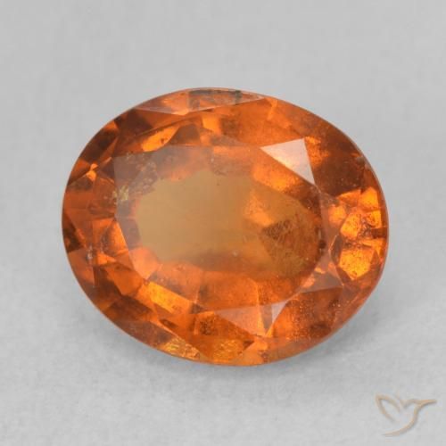 granate hessonita Naranja rojizo natural de 2.23 ct, Ovalada, VS-SI