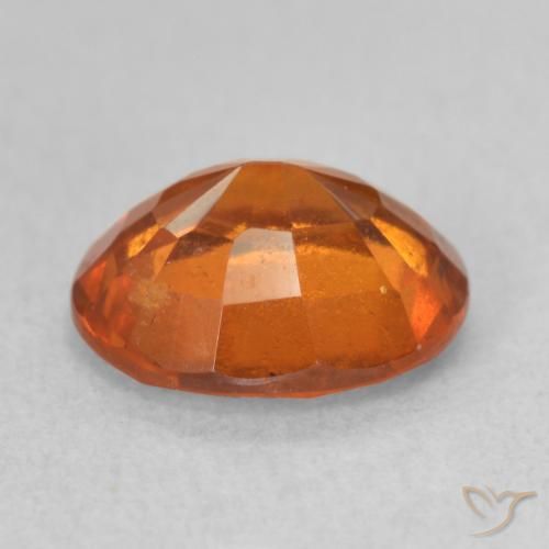 granate hessonita Naranja rojizo natural de 2.23 ct, Ovalada, VS-SI