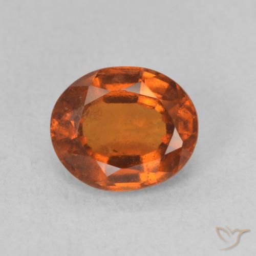 1.78ct Natural Ámbar naranja Granate Hessonita, Ovalada, VS-SI