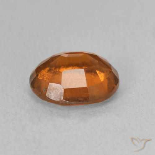 granate hessonita Ámbar naranja natural de 1.78 ct, Ovalada, VS-SI