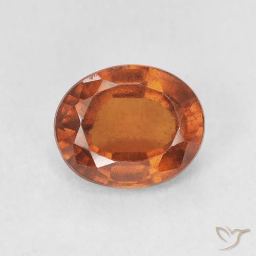 1.94ct Natural Naranja rojizo Granate Hessonita, Ovalada, VS