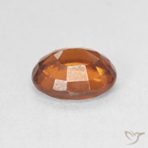 granate hessonita Naranja rojizo natural de 1.94 ct, Ovalada, VS