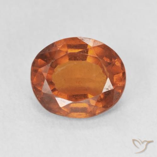 2.36ct Natural Naranja rojizo granate hessonita, Ovalada, VS