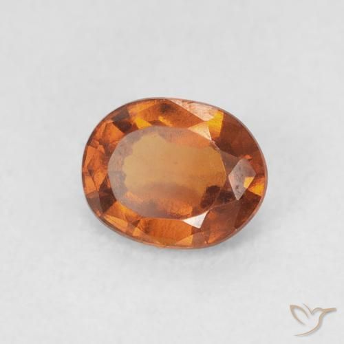 granate hessonita Medium Dark-Orange natural de 1.18 ct, Ovalada, VS