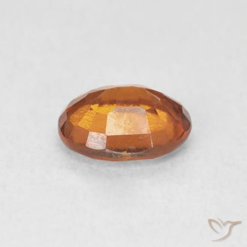 granate hessonita Medium Dark-Orange natural de 1.18 ct, Ovalada, VS