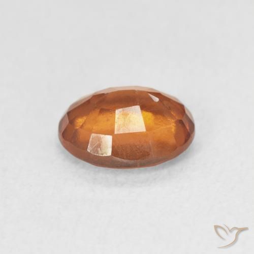 granate hessonita Naranja rojizo natural de 1.48 ct, Ovalada, VS