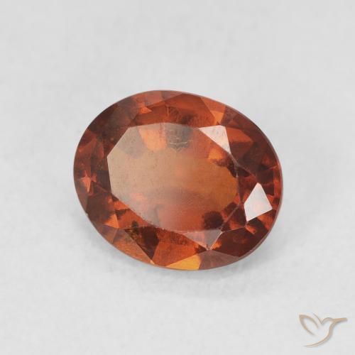 granate hessonita Naranja oscuro natural de 1.81 ct, Ovalada, VS