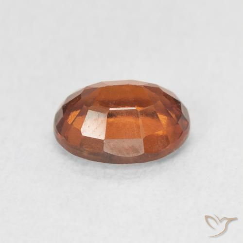 granate hessonita Ámbar naranja natural de 1.39 ct, Ovalada, VS