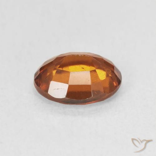 granate hessonita Naranja oscuro natural de 1.63 ct, Ovalada, VS