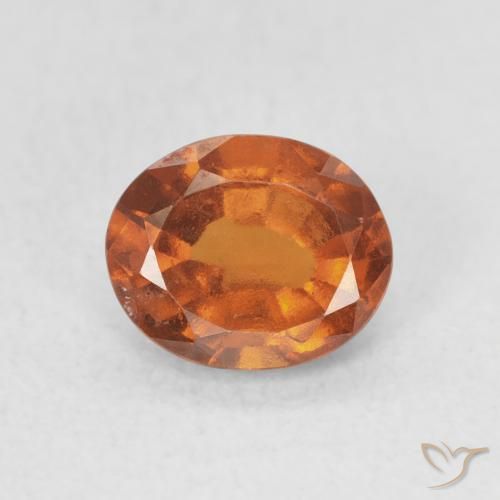 1.33ct Natural Medium Dark-Orange Granate Hessonita, Ovalada, VS