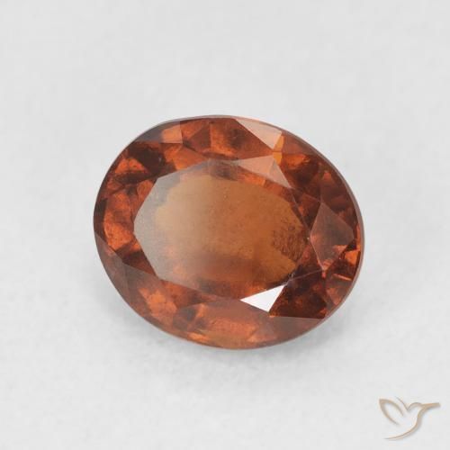 granate hessonita Naranja oscuro natural de 2.25 ct, Ovalada, VS