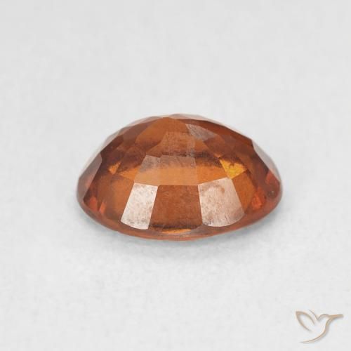 granate hessonita Naranja oscuro natural de 1.81 ct, Ovalada, VS