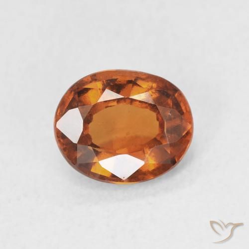 1.48ct Natural Medium Dark-Orange Granate Hessonita, Ovalada, VS