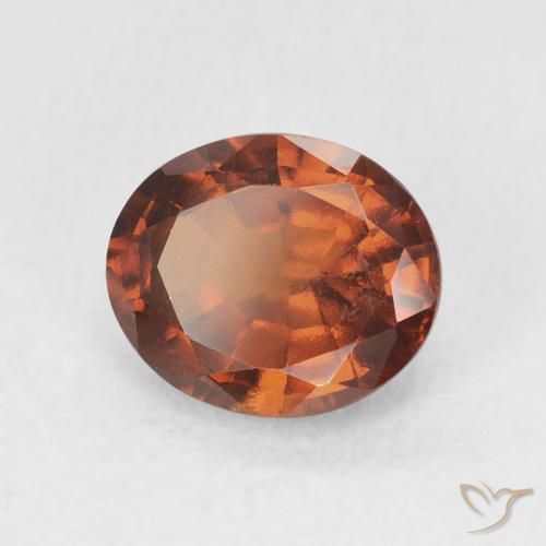 granate hessonita Medium Dark-Orange natural de 2.14 ct, Ovalada, VS