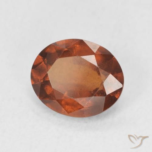 granate hessonita Ámbar naranja natural de 1.87 ct, Ovalada, VS