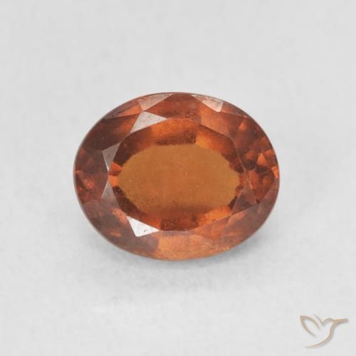 1.87ct Natural Naranja rojizo Granate Hessonita, Ovalada, VS