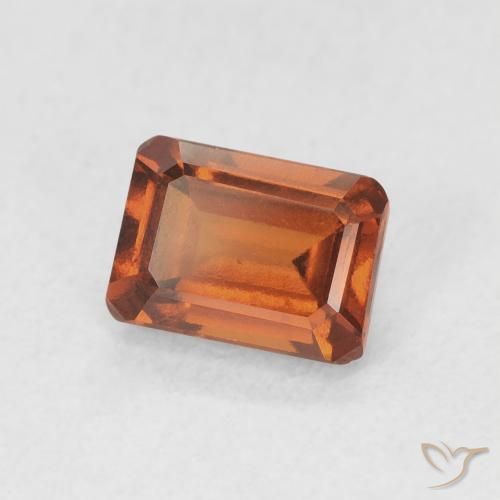 granate hessonita Naranja medio natural de 1.28 ct, Corte Octágono / Esmeralda, VVS-VS