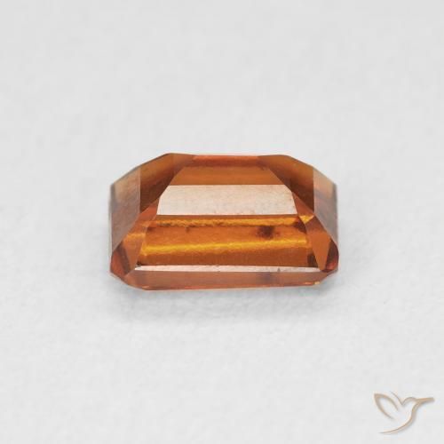 granate hessonita Naranja medio natural de 1.28 ct, Corte Octágono / Esmeralda, VVS-VS