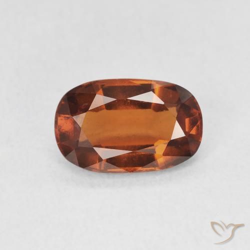 2.11ct Natural Ámbar naranja granate hessonita, Forma Cojín, VVS-VS