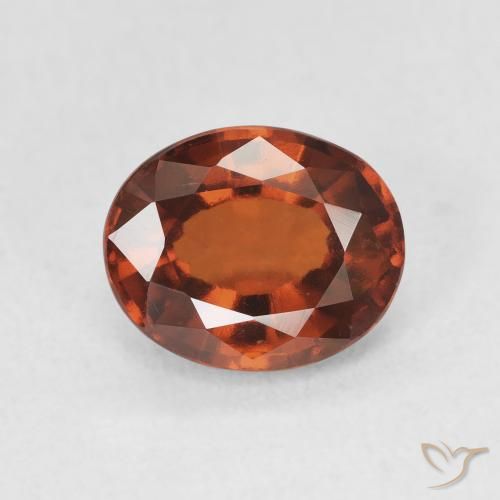 2.52ct Natural Naranja oscuro Granate Hessonita, Ovalada, VVS-VS