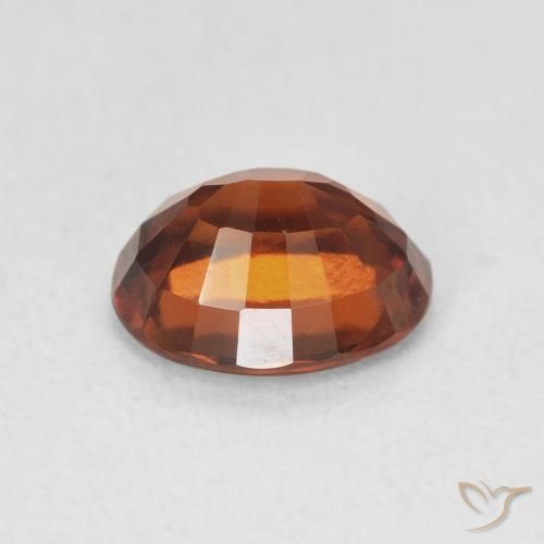 granate hessonita Naranja oscuro natural de 2.52 ct, Ovalada, VVS-VS