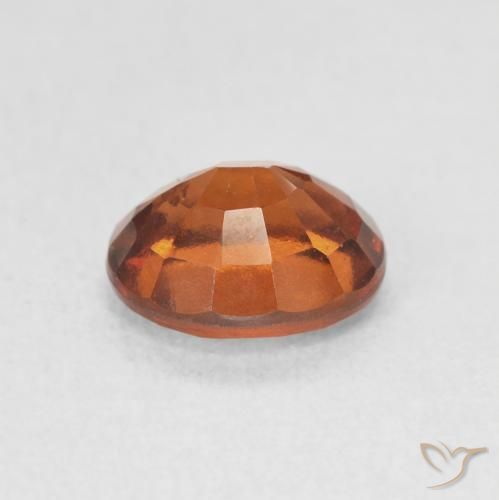 granate hessonita Naranja oscuro natural de 1.65 ct, Ovalada, VVS-VS