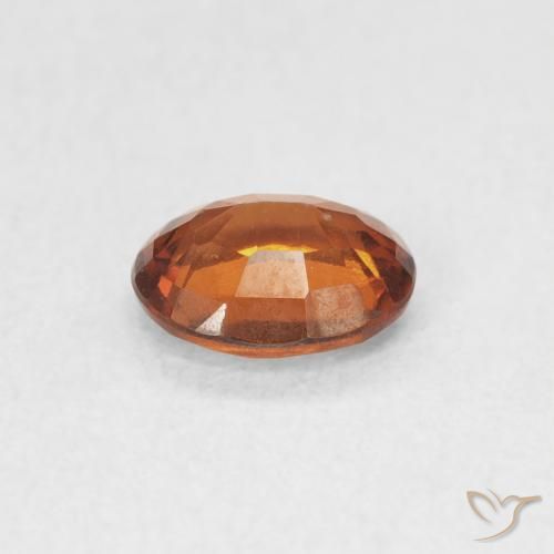 granate hessonita Ámbar naranja natural de 0.94 ct, Ovalada, VS