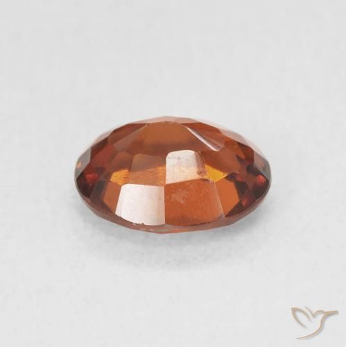 granate hessonita Naranja medio natural de 1.47 ct, Ovalada, VVS-VS