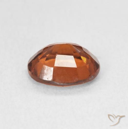 granate hessonita Ámbar naranja natural de 1.54 ct, Ovalada, VVS-VS