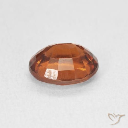 granate hessonita Naranja rojizo natural de 1.65 ct, Ovalada, VVS-VS