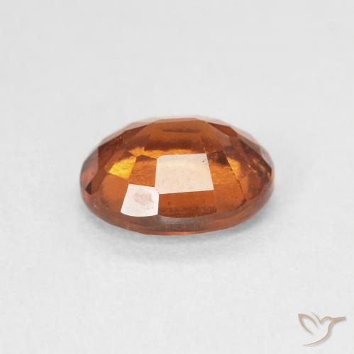 granate hessonita Naranja oscuro natural de 1.48 ct, Ovalada, VS-SI