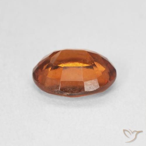 granate hessonita Naranja oscuro natural de 1.71 ct, Ovalada, VS-SI