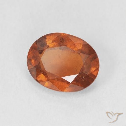 granate hessonita Medium Dark-Orange natural de 2.04 ct, Ovalada, VS-SI