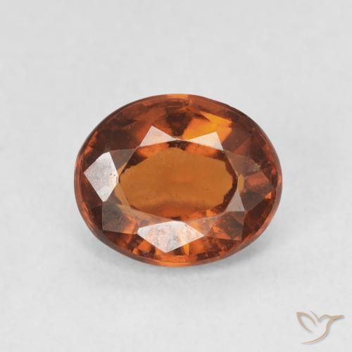 1.83ct Natural Naranja rojizo Granate Hessonita, Ovalada, VS-SI