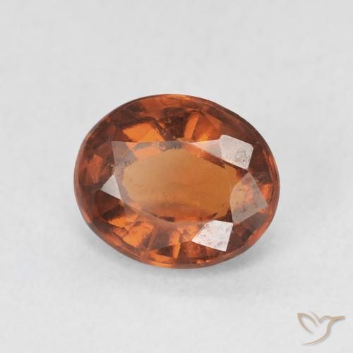 granate hessonita Naranja rojizo natural de 1.83 ct, Ovalada, VS-SI