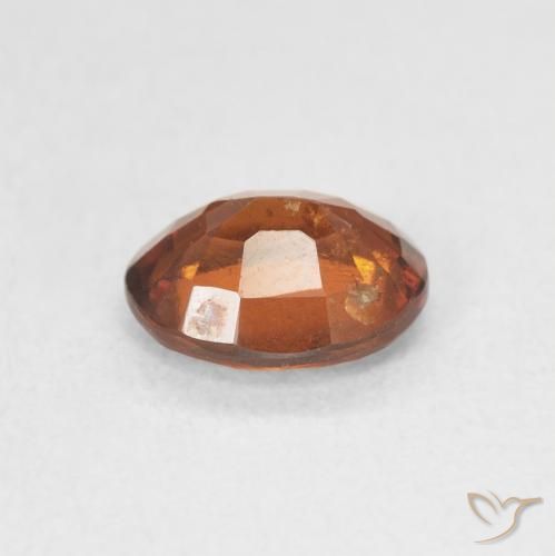 granate hessonita Naranja oscuro natural de 1.35 ct, Ovalada, VS-SI