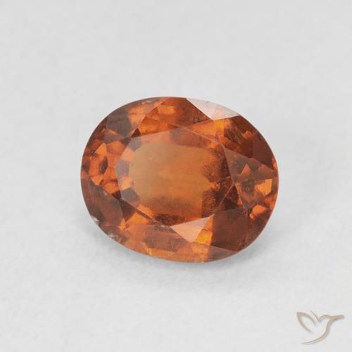 granate hessonita Medium Dark-Orange natural de 1.69 ct, Ovalada, VS-SI