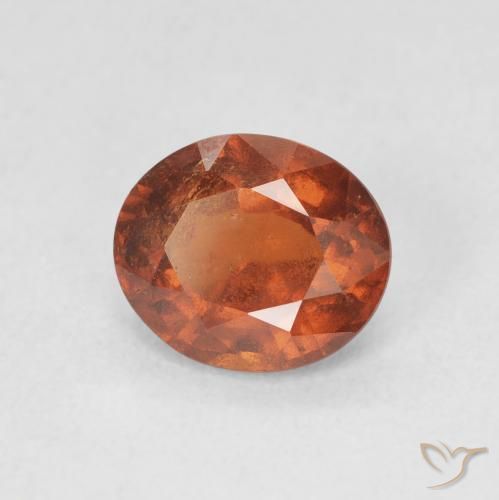 granate hessonita Naranja rojizo natural de 1.99 ct, Ovalada, VS-SI