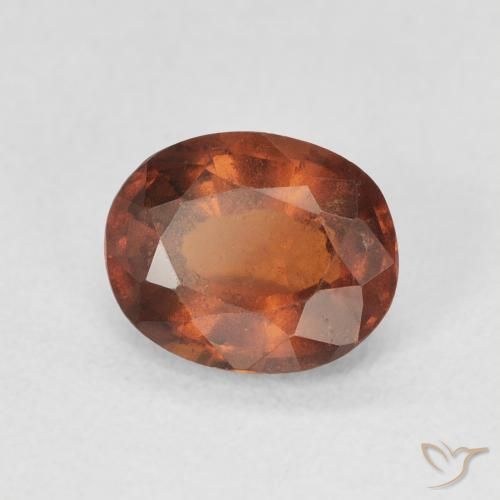 granate hessonita Medium Dark-Orange natural de 1.32 ct, Ovalada, VS-SI