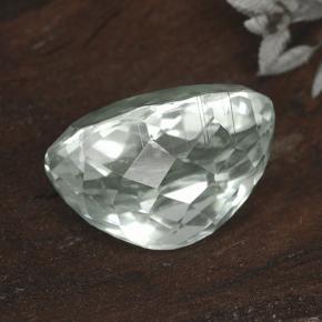 Hiddenite Blanco verdoso claro natural de 12.01 ct, Corte Óvalo, VS
