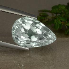Hiddenite Verde claro natural de 5.90 ct, En forma de pera, VVS-VS